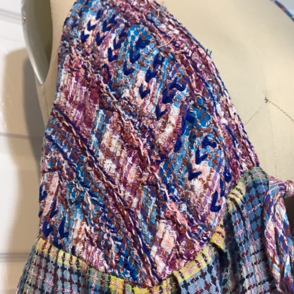 Free People Plaid June Bug Maxi Dress NWT LARGE - Picture 6 of 6